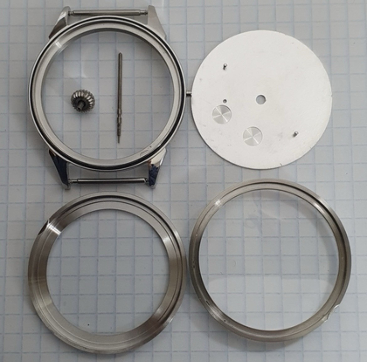 Molnija Marriage Parts Kit – Shturmanskie Style Dial Case Hands – No Movement