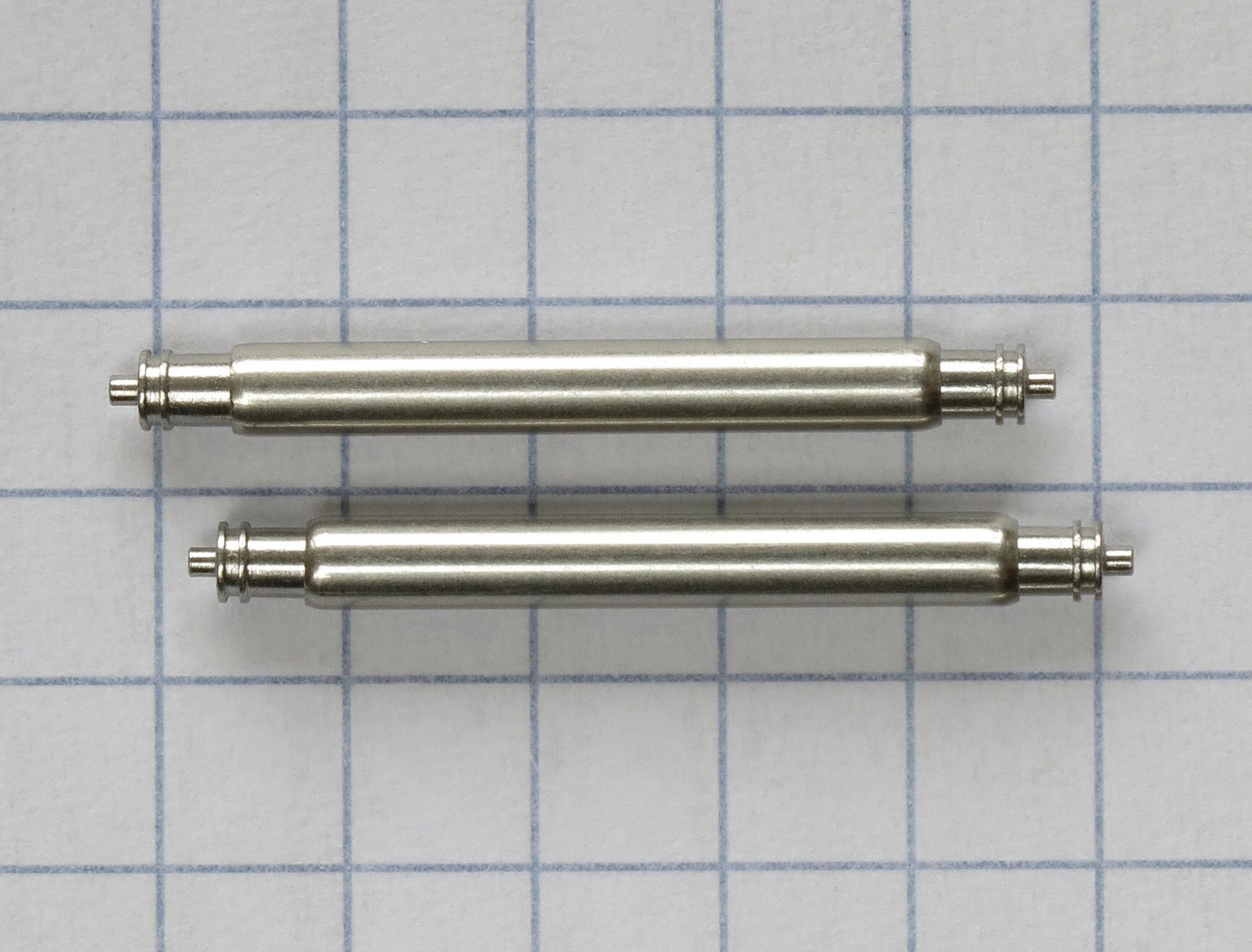2 * 2.5mm Stainless Steel Spring Bars for 22mm lug watch Doule-Fringe 0.8mm Tip