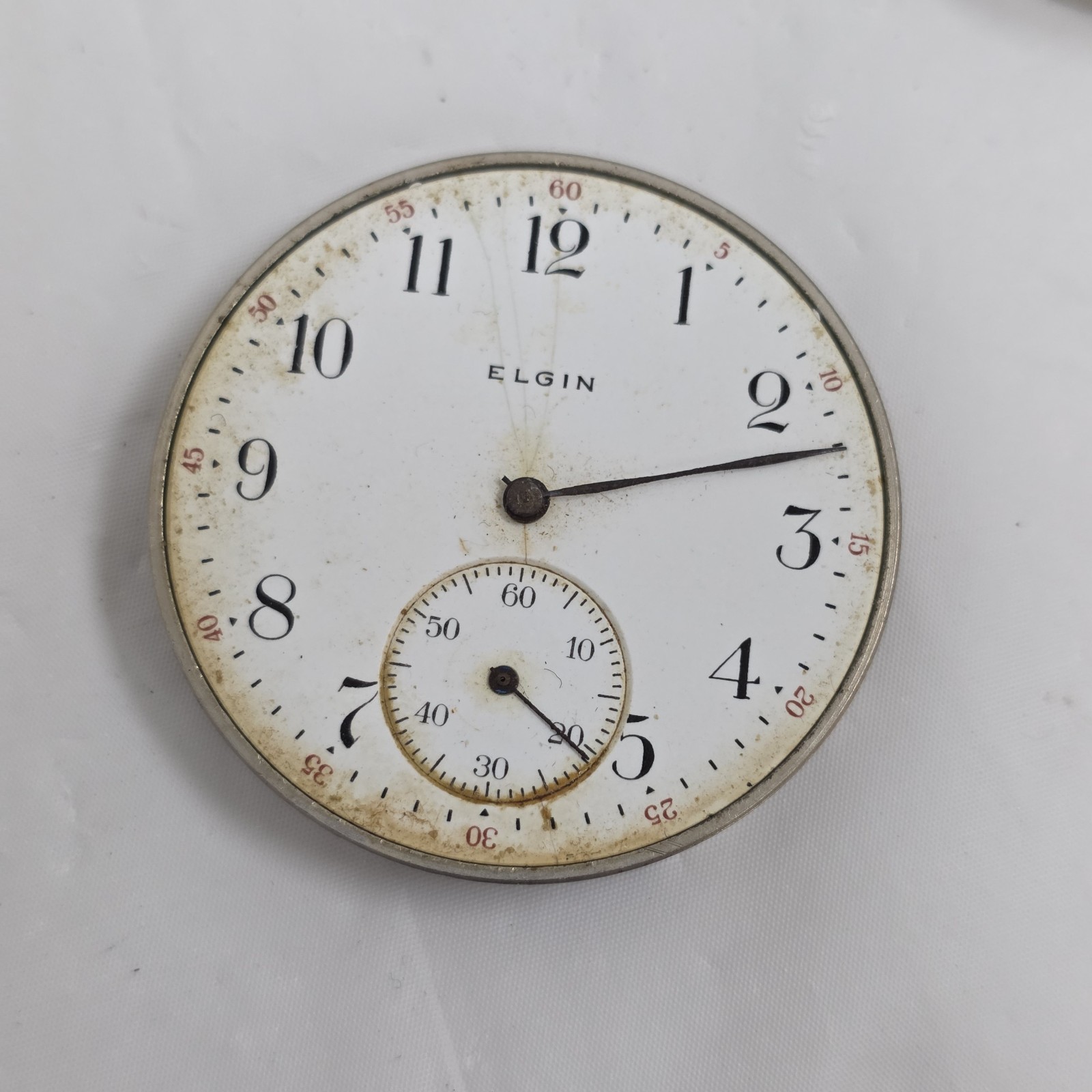 1914 Elgin Grade 315 – Model 3 – 12s 15J OF Pocket Watch Movement Parts/Repair