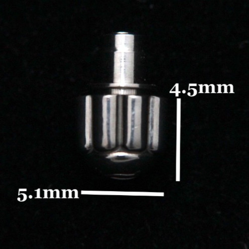 MAURICE LACROIX Screw-Down White Watch Crown Tap 6, 5.1mm Diameter, w/ Tube
