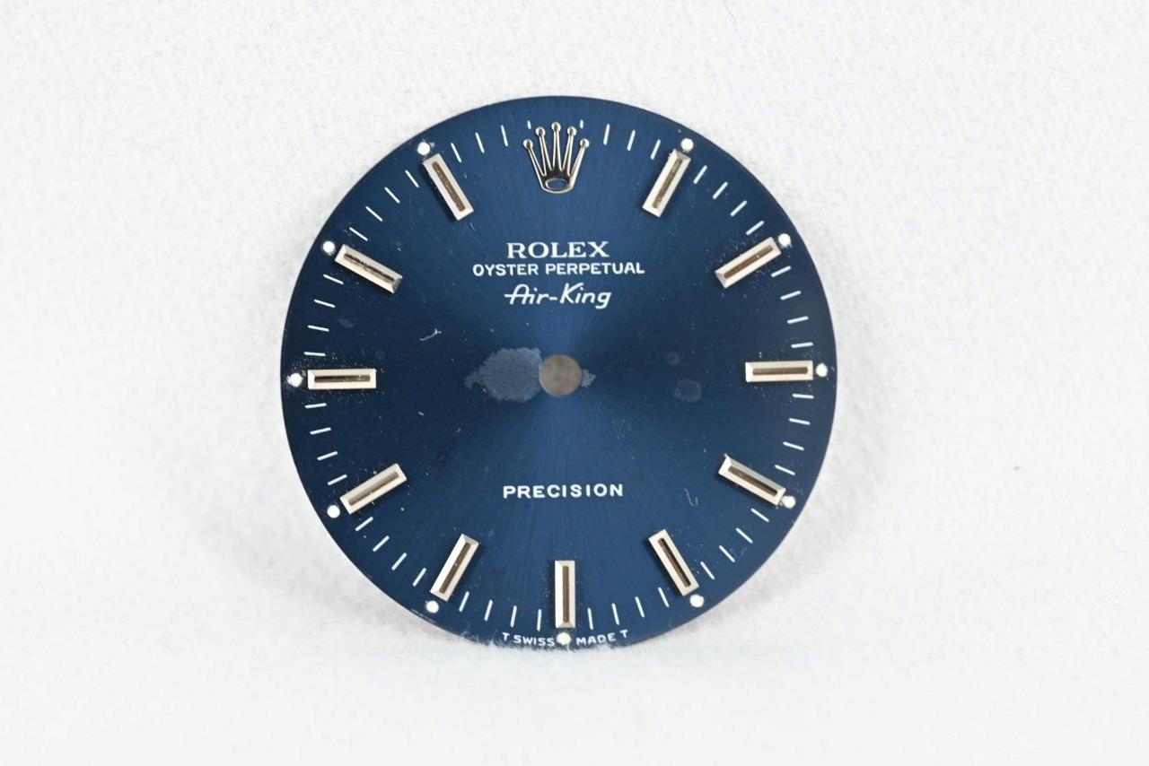 Rolex Air-King Blue Silver Baton Beyeler Dial – B492 For Refinishing – 6139