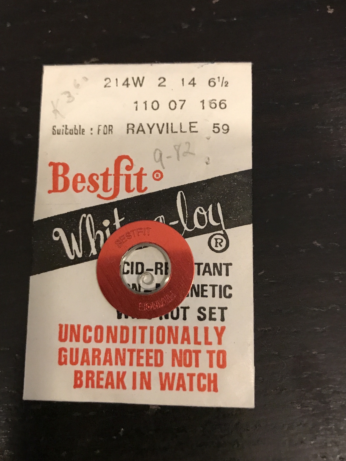 BESTFIT Mainspring 214W for Rayville caliber 59 – Alloy