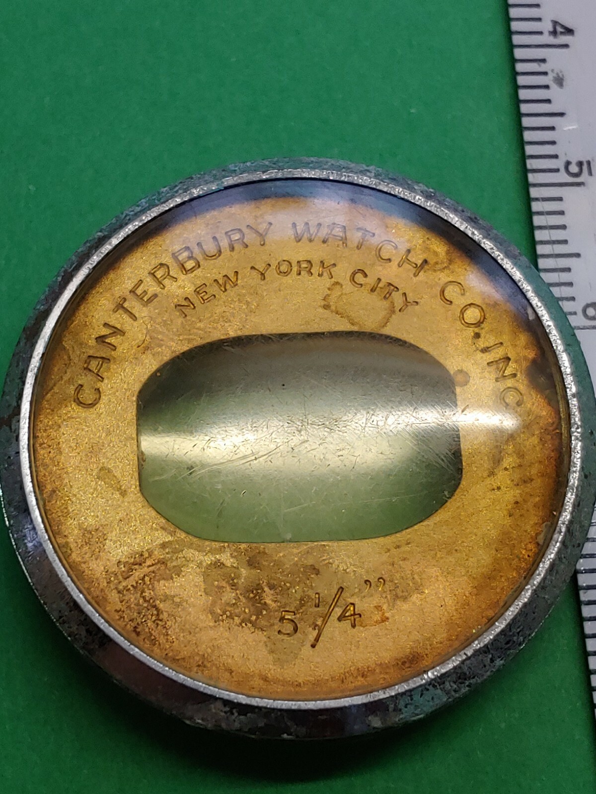 Vintage Canterbury Watch Co. Inc. New York City 5 1/4″‘ Watch Display Case.