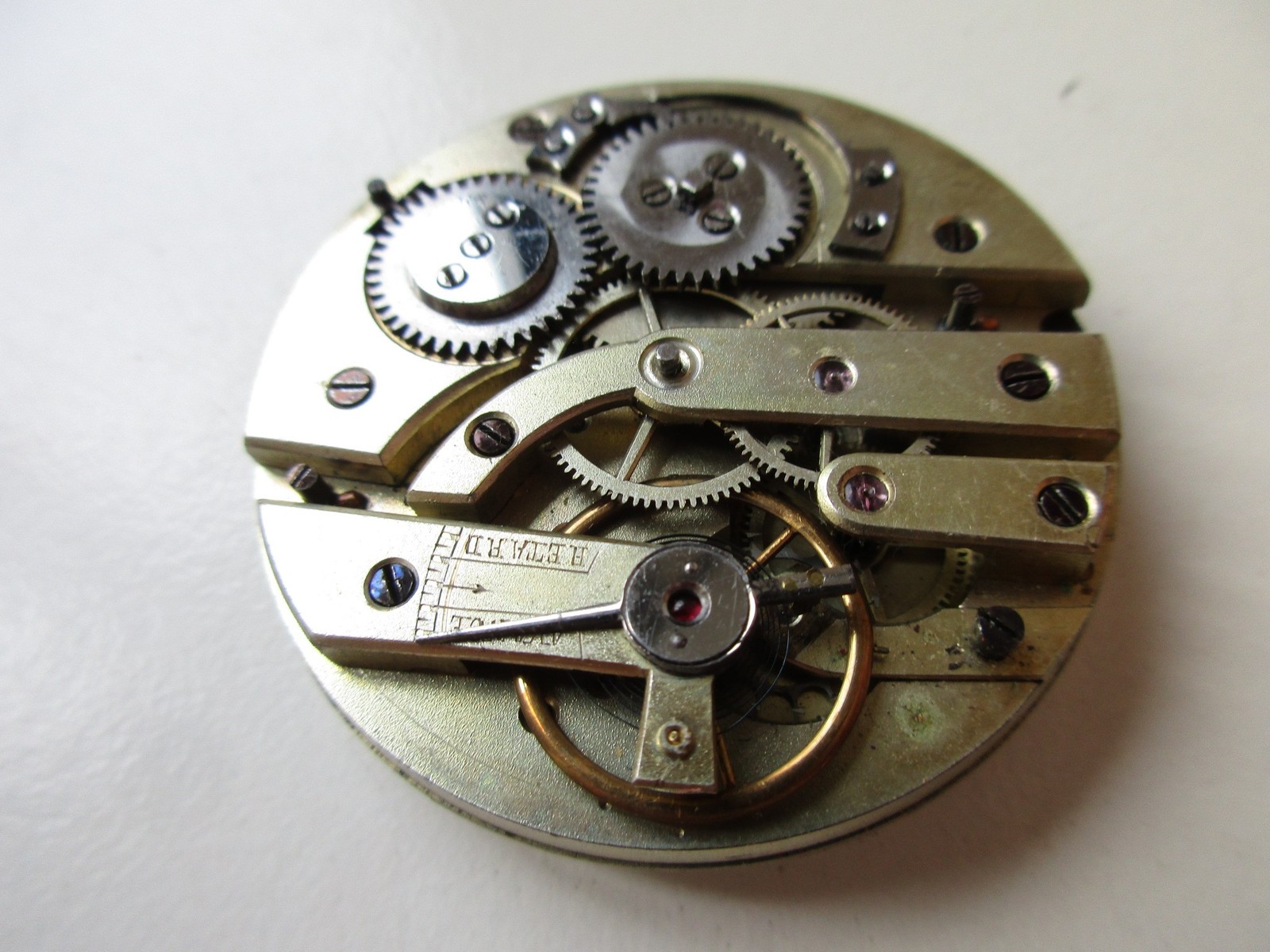 Pocket watch movement diam. 43.2 mm crown wind (at 12) – running