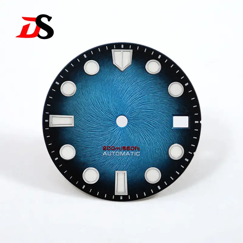 NH35 Dial 28.5mm Dazzling Wind Watch Face High Quality BGW9 Lume NH35 Movement