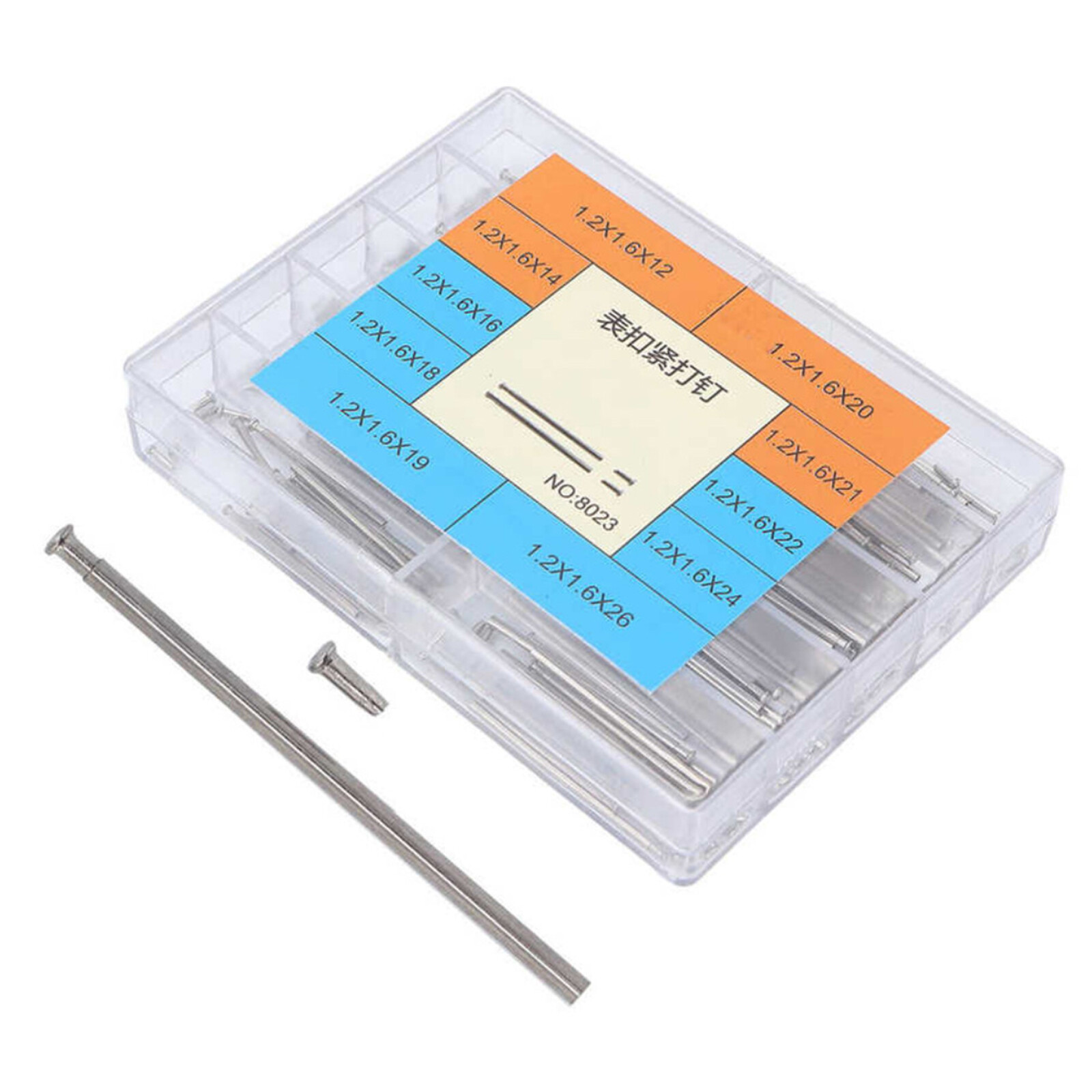 12-26mm Watch Band Clasp Tube Friction Pressure Bars Pins Rivet Ends Assortment