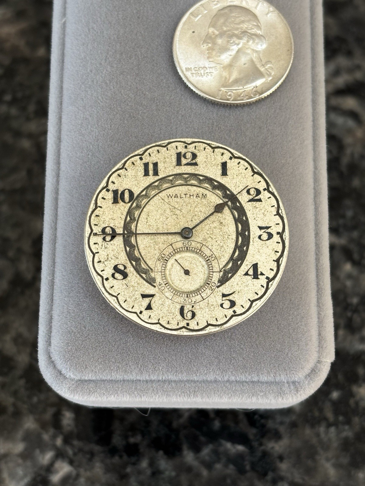 Antique Waltham Grade 310 3/0s Pocket Watch Dial & Movement 7J – For Parts