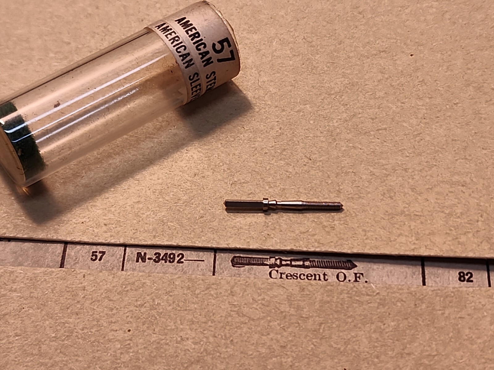 NOS American Pocket Watch Stem For 12s Crescent OF Case N-3492