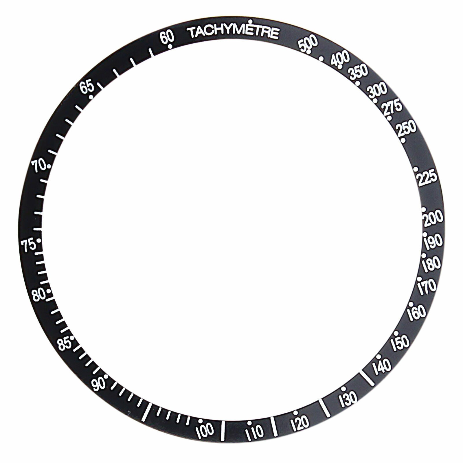 BEZEL INSERT FOR OMEGA SPEEDMASTER WATCH VINTAGE STYLE BLACK