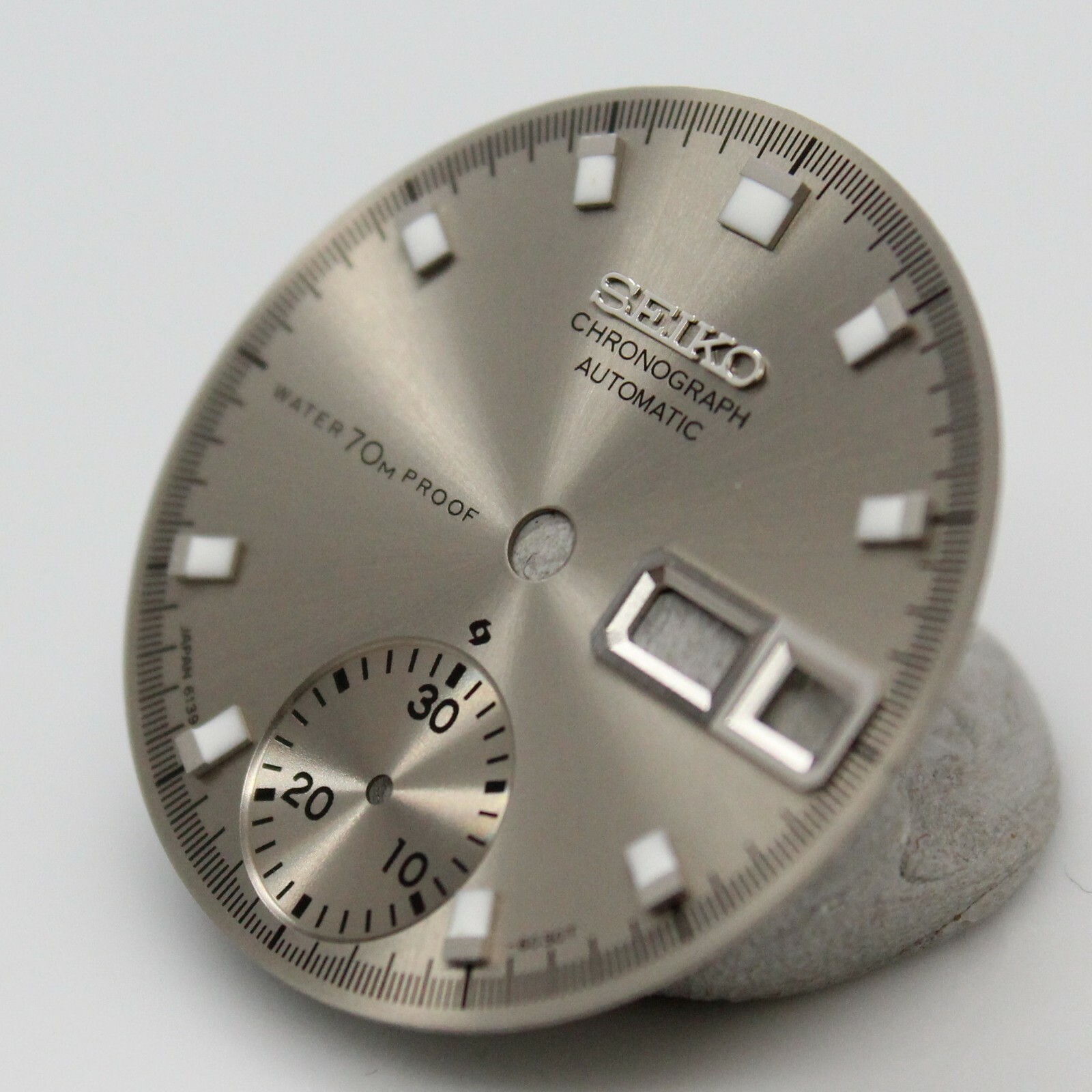 Silver Proof Dial Vintage Seiko Chronograph 6139-6005 6139-6007 6139-6009 Pogue