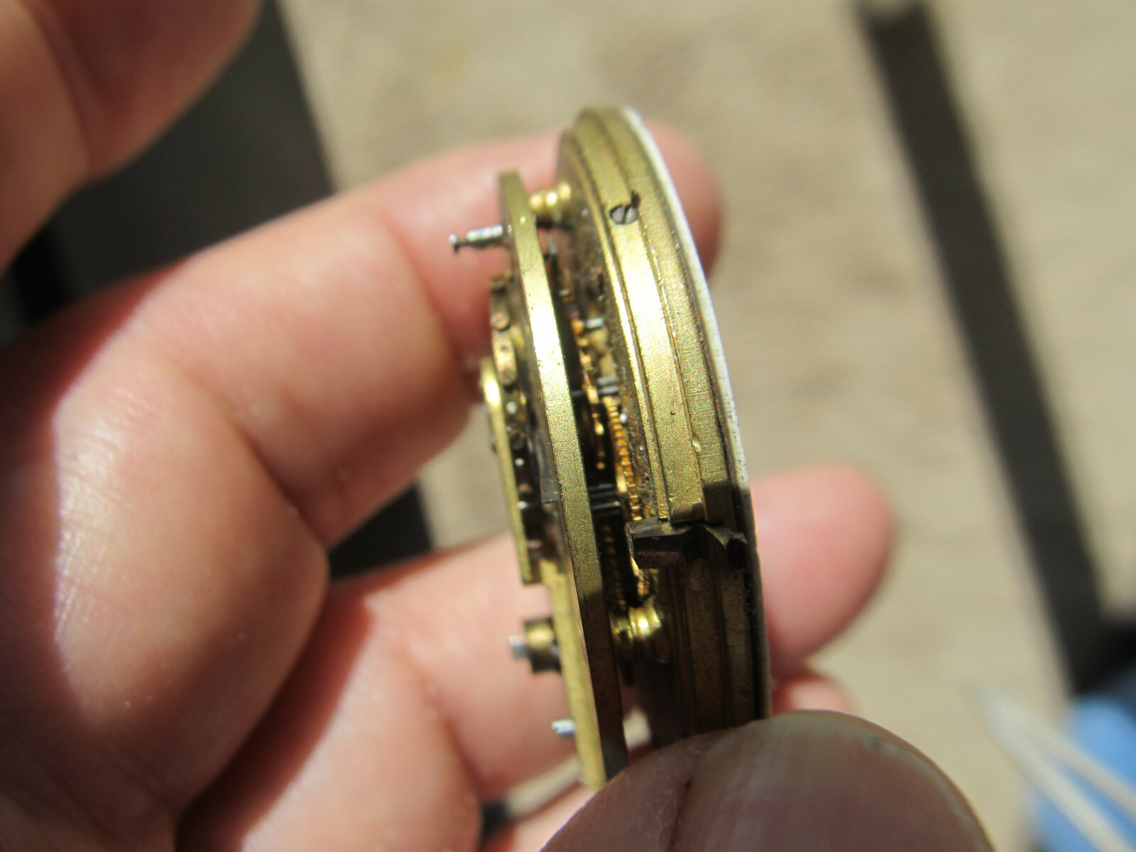 DETACHED LEVER 20 LIGNES POCKET WATCH MOVEMENT BRITISH WATCH Co LONDON