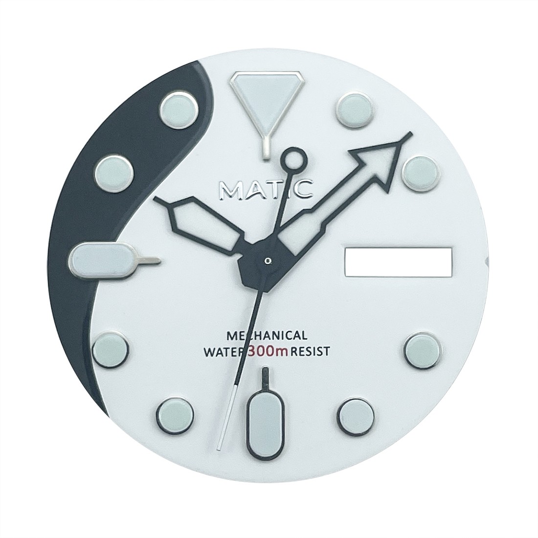 NH36A 28.5mm SKX White Dial & Hands, C3 Lume, 300m Depth, Day Date Function
