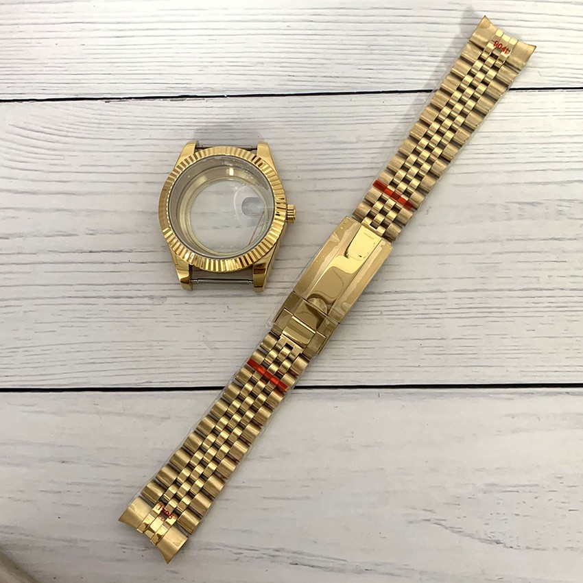 41mm Steel Watch Case 20mm Strap Set Watch Accessory For 8285 Automatic Movement