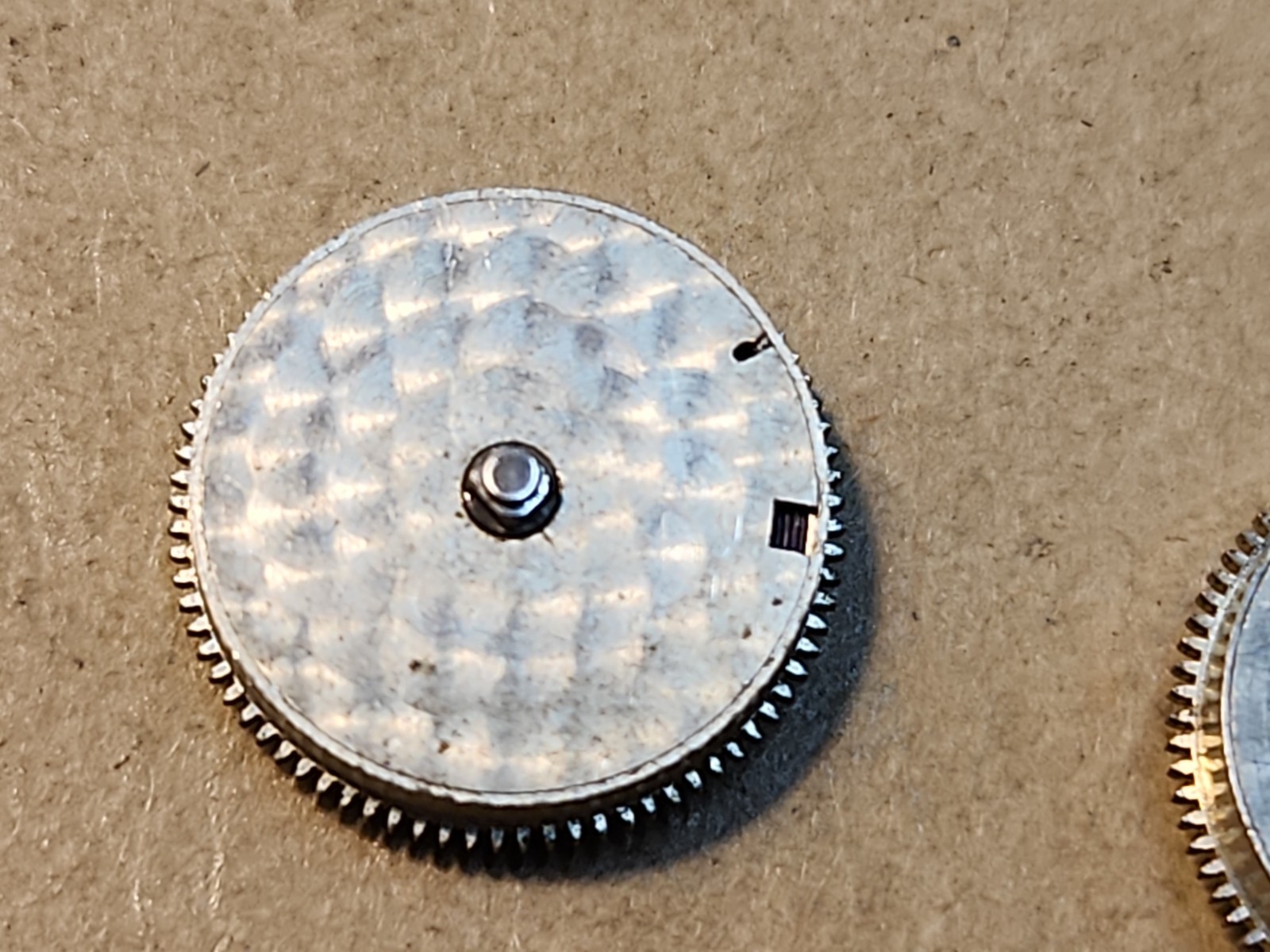 Lot Of 2 Pocket Watch Fancy Mainspring Barrels With Cover And Arbor 12.85mm