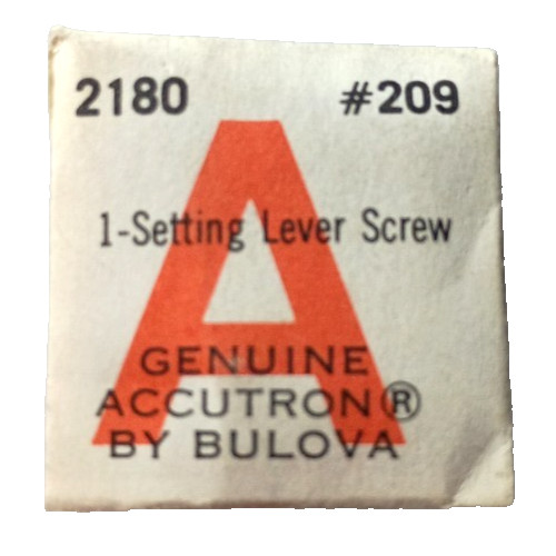 Accutron 2180 2181 2183 2185 218D Set Lever Screw watch part #209