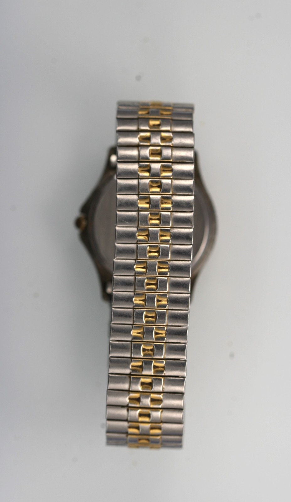 Citizen Watch Men Silver Gold Stainless St WR Day Date Black Quartz NON-WORKING