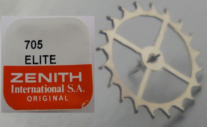 Zenith Elite 660 670 680 … Watch Parts 705 escape wheel