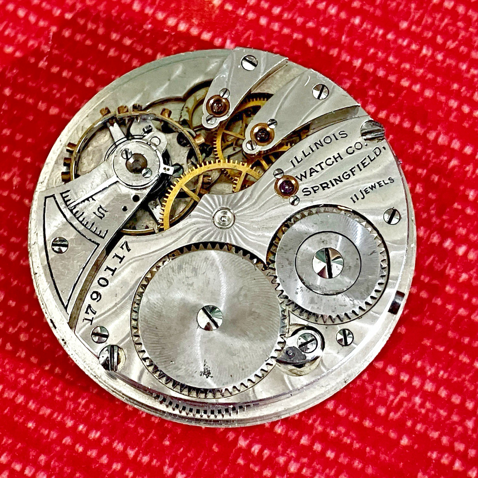 Private Label Steiner J. Co St Louis Illinois Pocket Watch 11 Jewels Movement