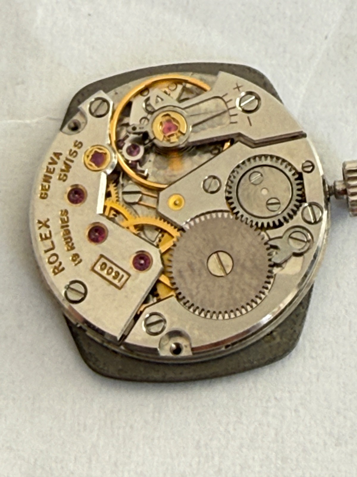 ROLEX Cellini Movement Cal.1600 Hand Ladies gray Dial size 19mmx 23mm working