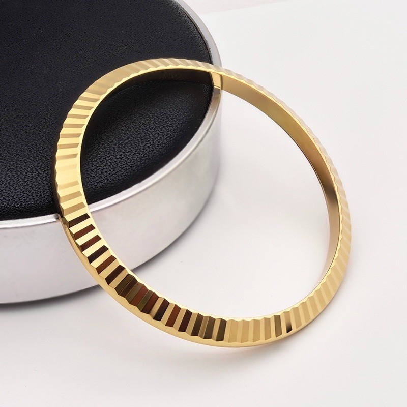 Yellow Gold Plated Watch Bezel Fit Rolex 36mm Datejust 116233 Generic Watch Part