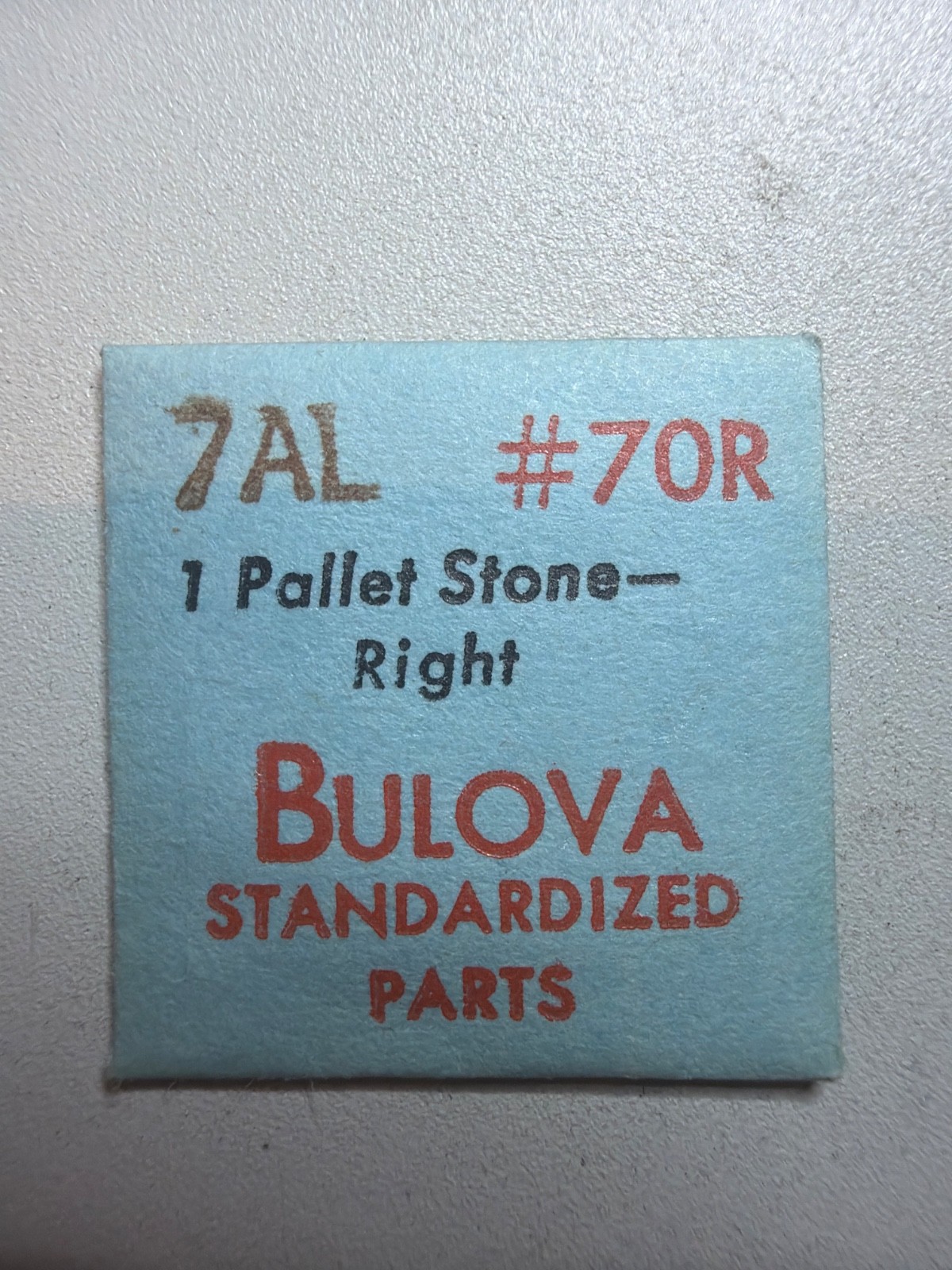 Bulova 70R Pallet Stone (Pallet Fork Right Side Jewel) – NOS – Various Calibers