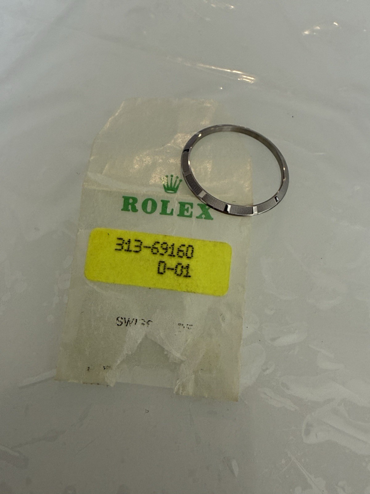 ROLEX STEEL ENGINE-TURNED BEZEL FOR 69160 69174 69240 1.95MM