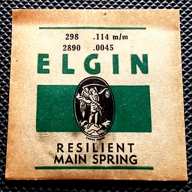 ELGIN MAINSPRING 6/0s watch part #2890
