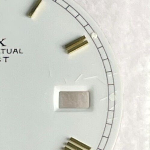 Factory Original Rolex 16233 16013 116233 White Porcelain Dial for 36mm Datejust