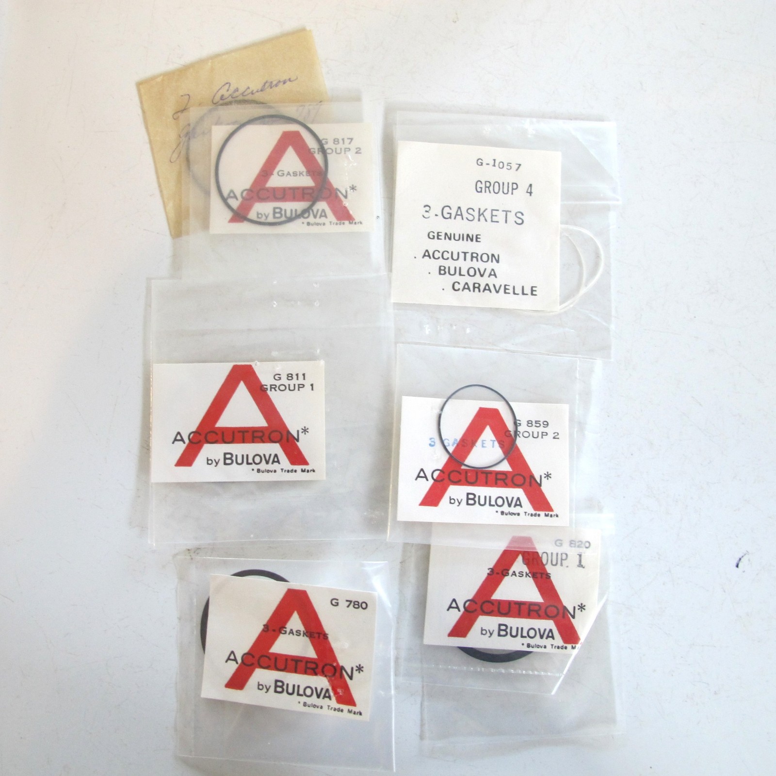 LOT of ACCUTRON WristWatch GASKETS – G 780 811 817 820 859 1057