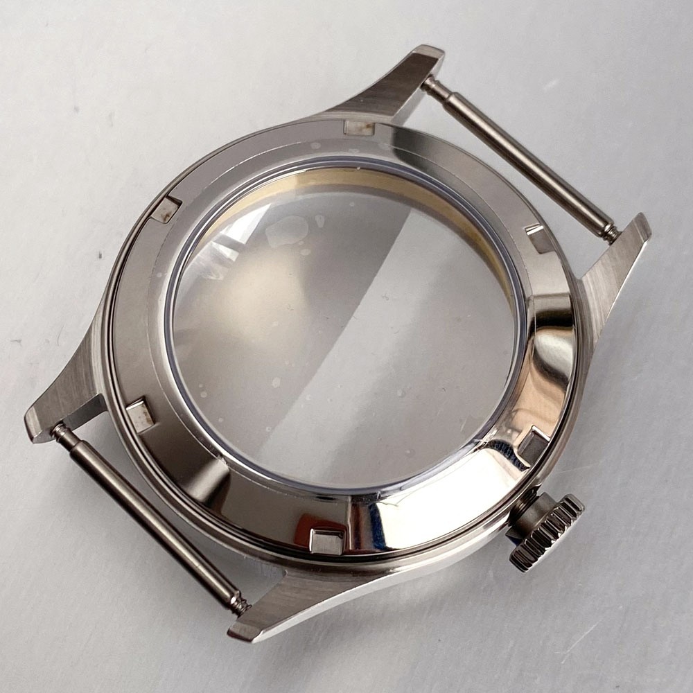 38mm Bow Sapphire Glass Vintage Watch Case For Japan NH35 ETA2824 PT5000 Watch