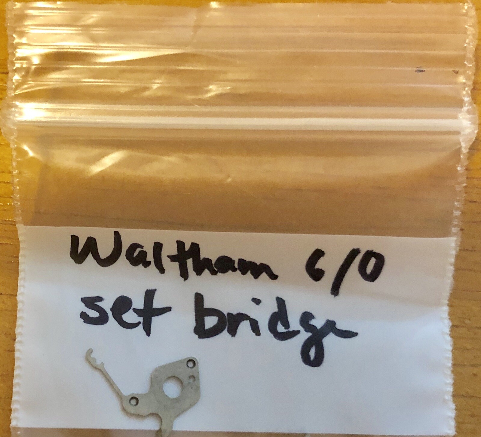 Waltham 6/0 size WWII A-11 or A-17 Military Watch Movement SET BRIDGE