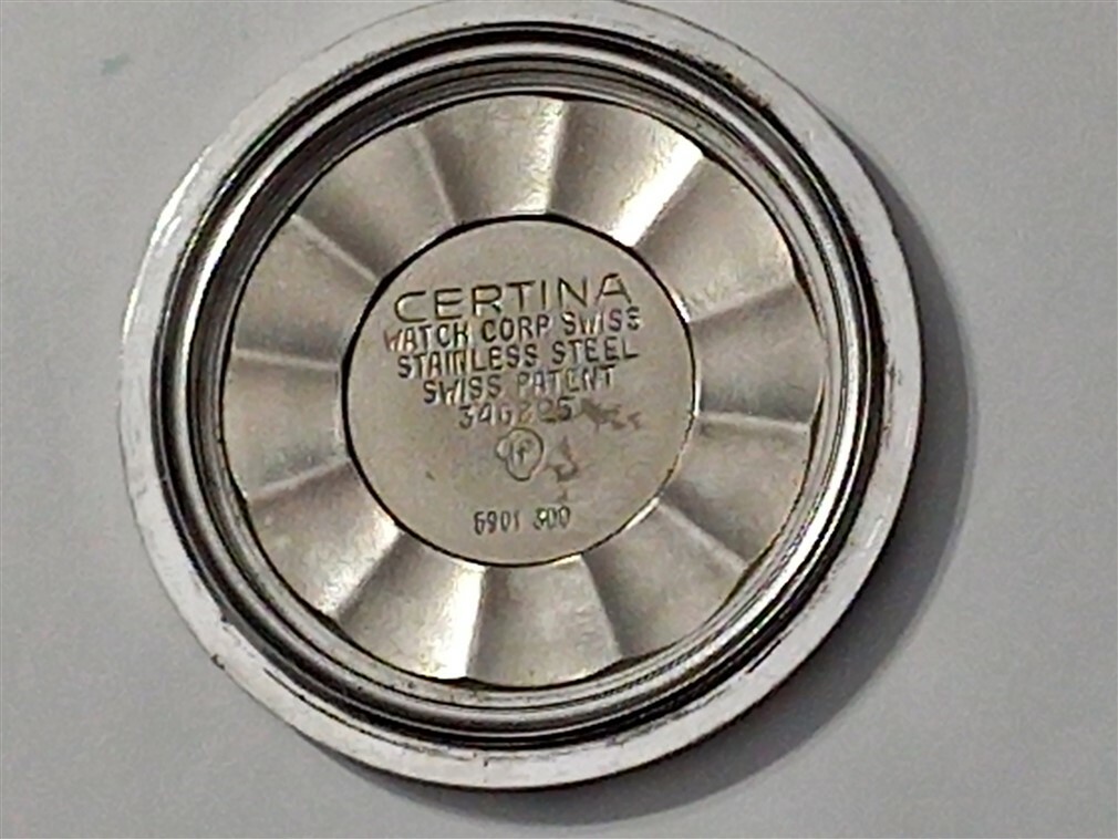 CERTINA DS STAINLESS STEEL CASE BACK ONLY – REF: 5901 300