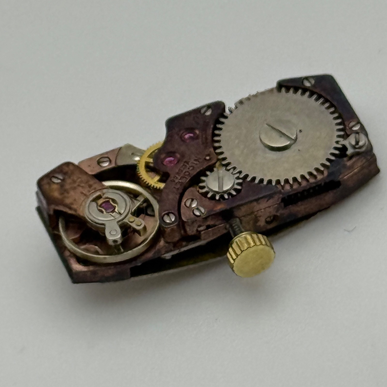 Bulova Watch Movement Baguette Tank Nicolet Ladies Vintage Swiss For Parts 9mm