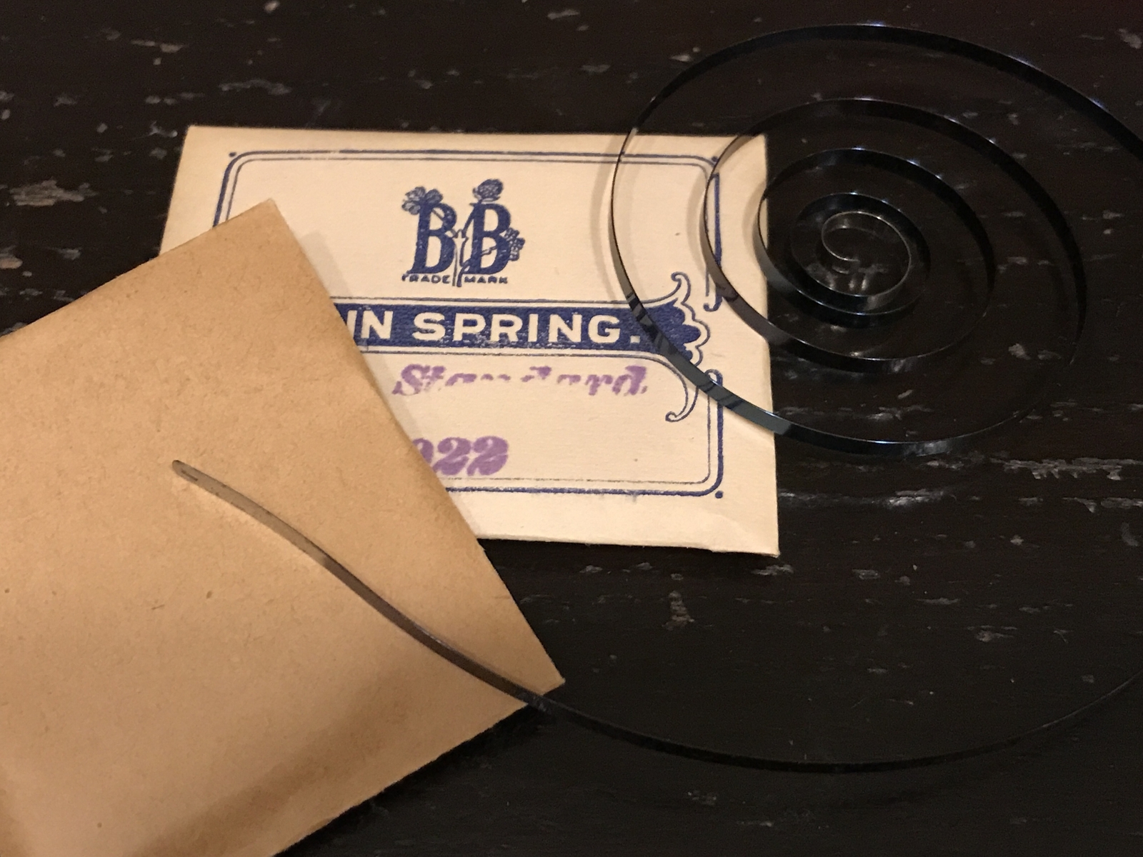 Bogle Brothers Mainspring for New York Standard 16s No. 3196 – Steel