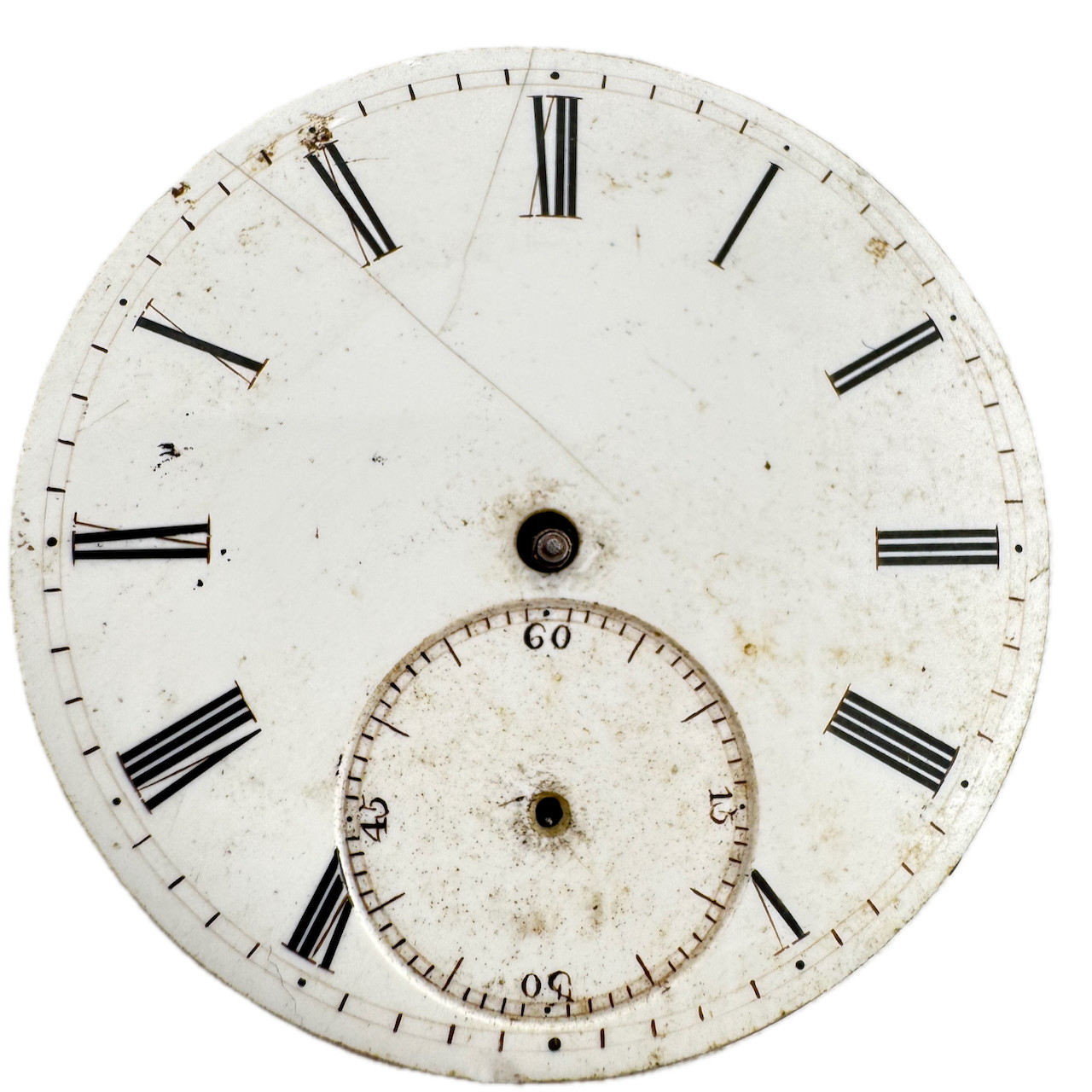 Antique 38.5mm Unbranded Key Wind Cylinder Escapement Pocket Watch Movement