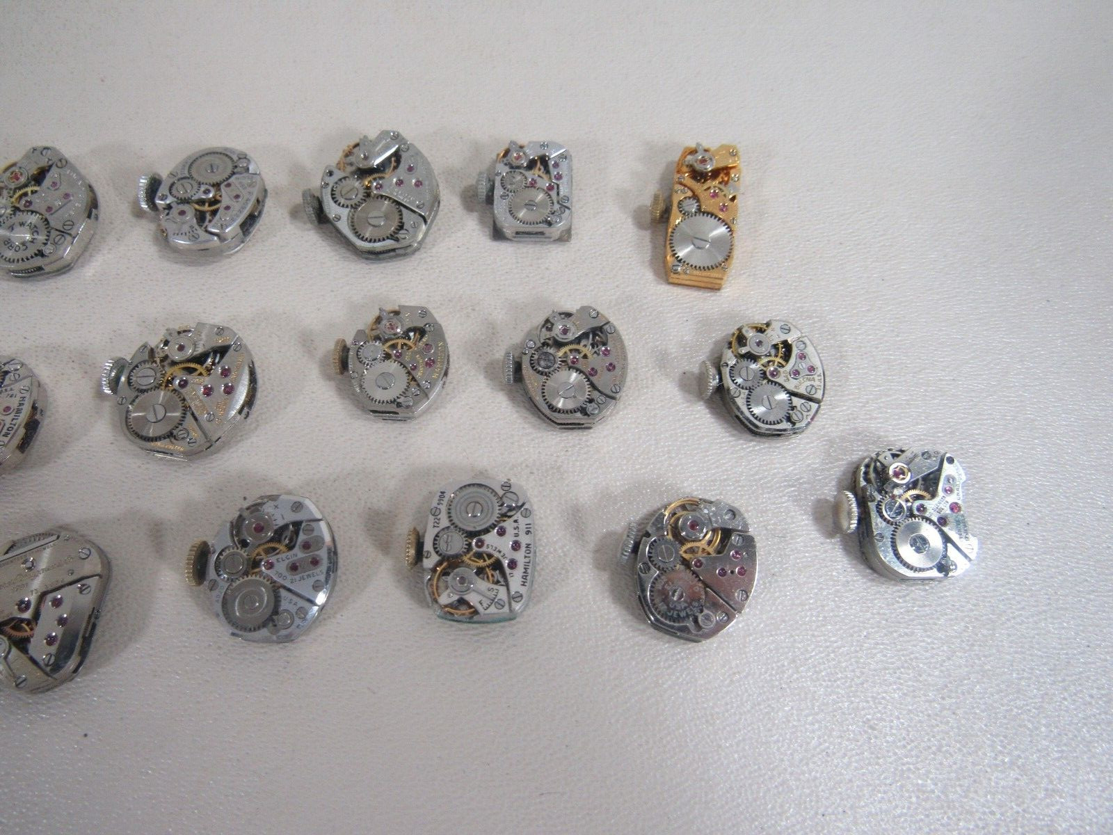 21 Misc. Mechanisms Mechanical Movements Parts Only for Lady’s Wristwatches