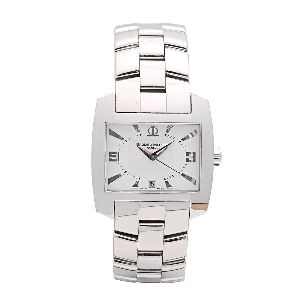 BAUME MERCIER SOLID STEEL HAMPTON SPIRIT BAND BRACELET 19MM DEPLOYMENT BUCKLE