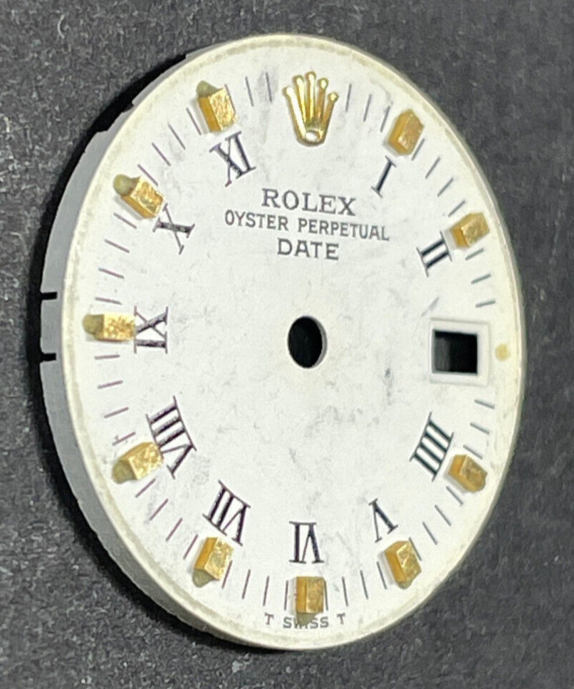 Vintage Rolex Oyster Perpertual Date Watch Dial For 26mm Case 6517 6519 6917