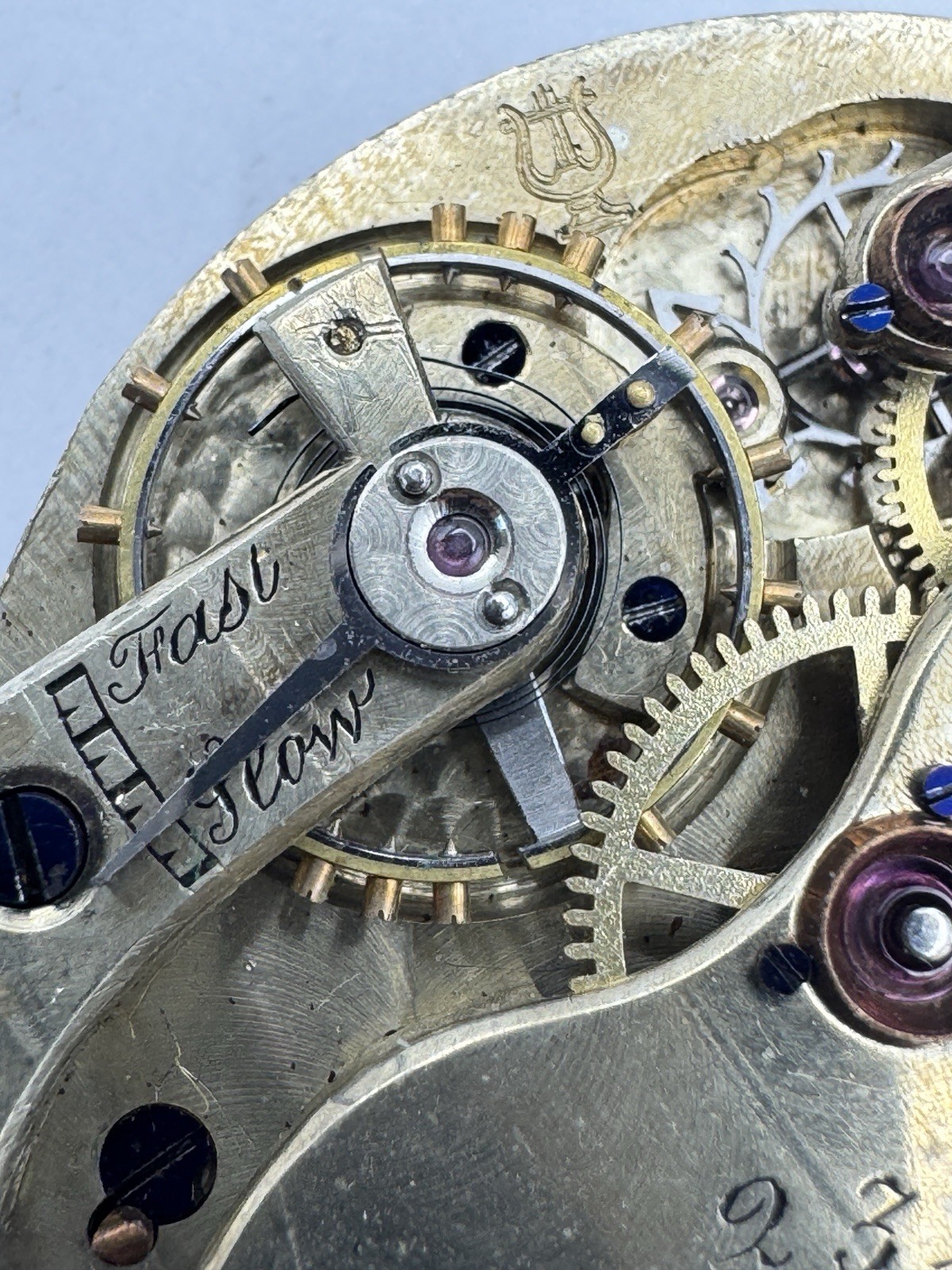 Vintage Agassiz? Harp Hallmark High Grade Pocket Watch Movement – Runs