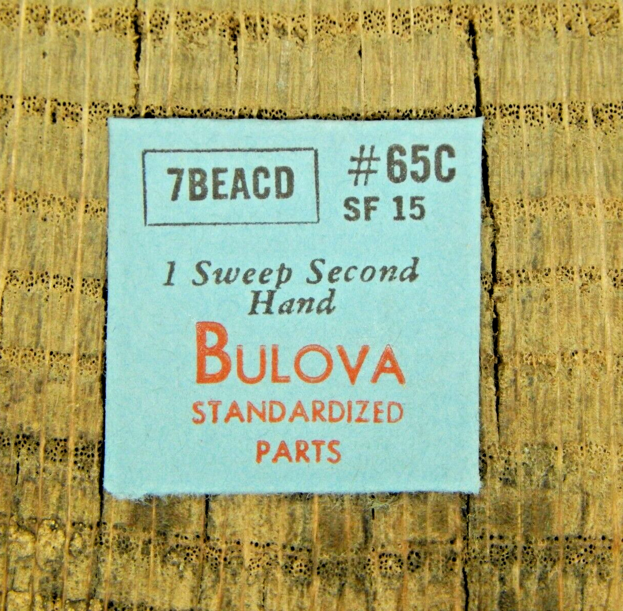 Genuine Bulova 7BEACD SF 15 Sweep Second Hand Watch Part 65C NEW OLD STOCK