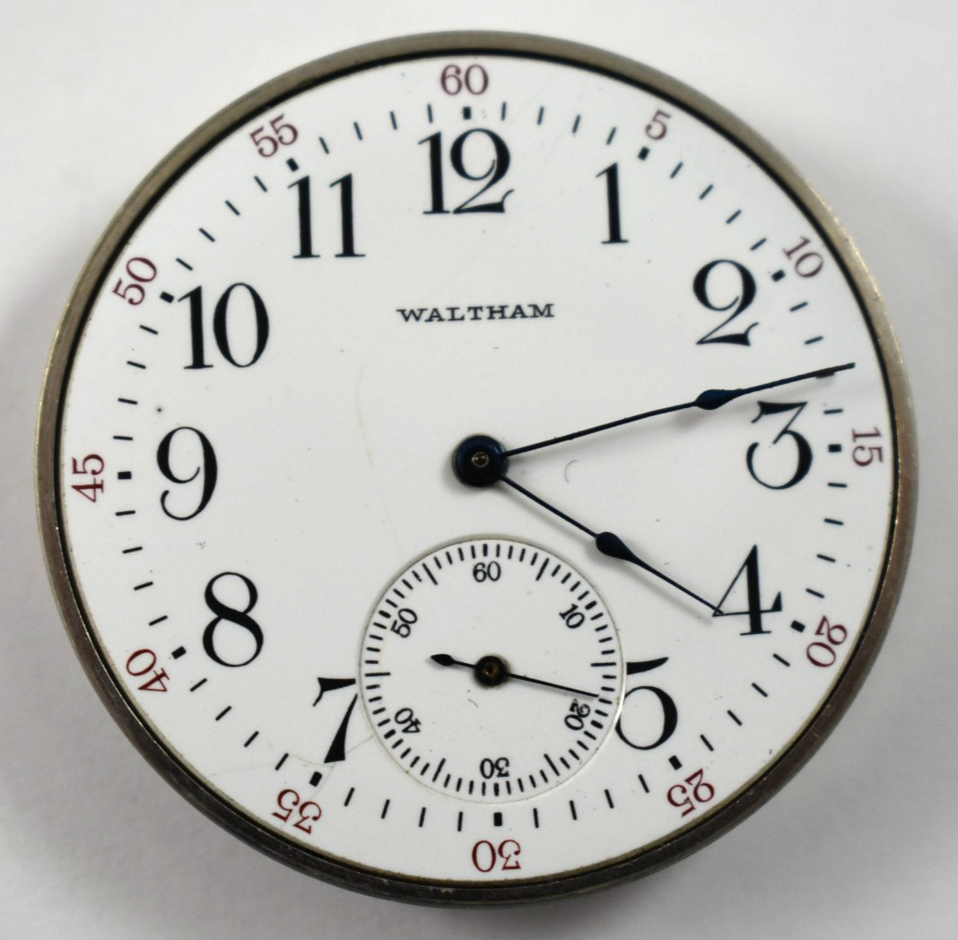 Vintage Waltham Grade 225 12s 17J OF Pocket Watch Movement lot.wb