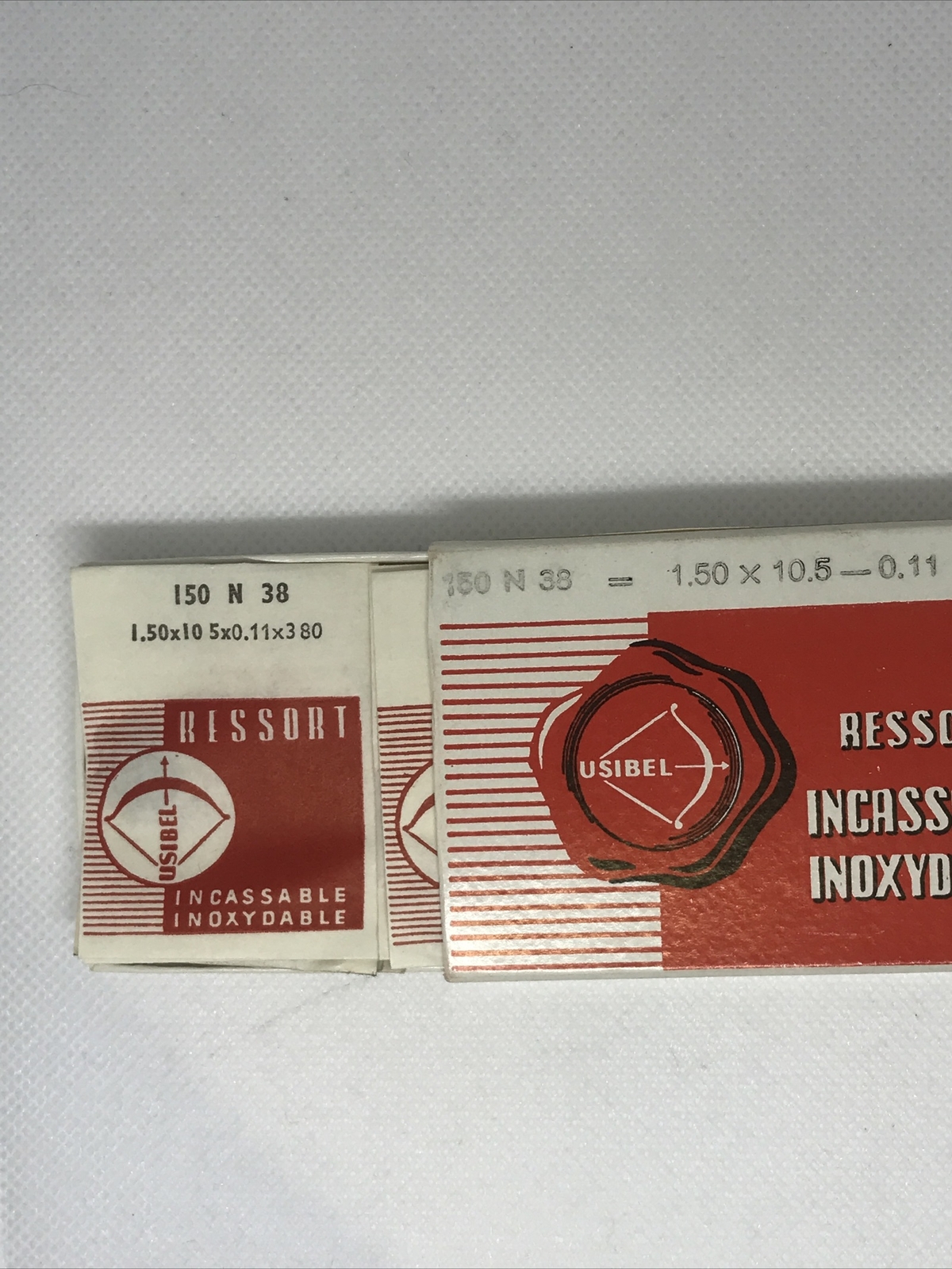 NOS Cyma 216 12″ Mainspring 150 N 38 USIBEL BOX of 10