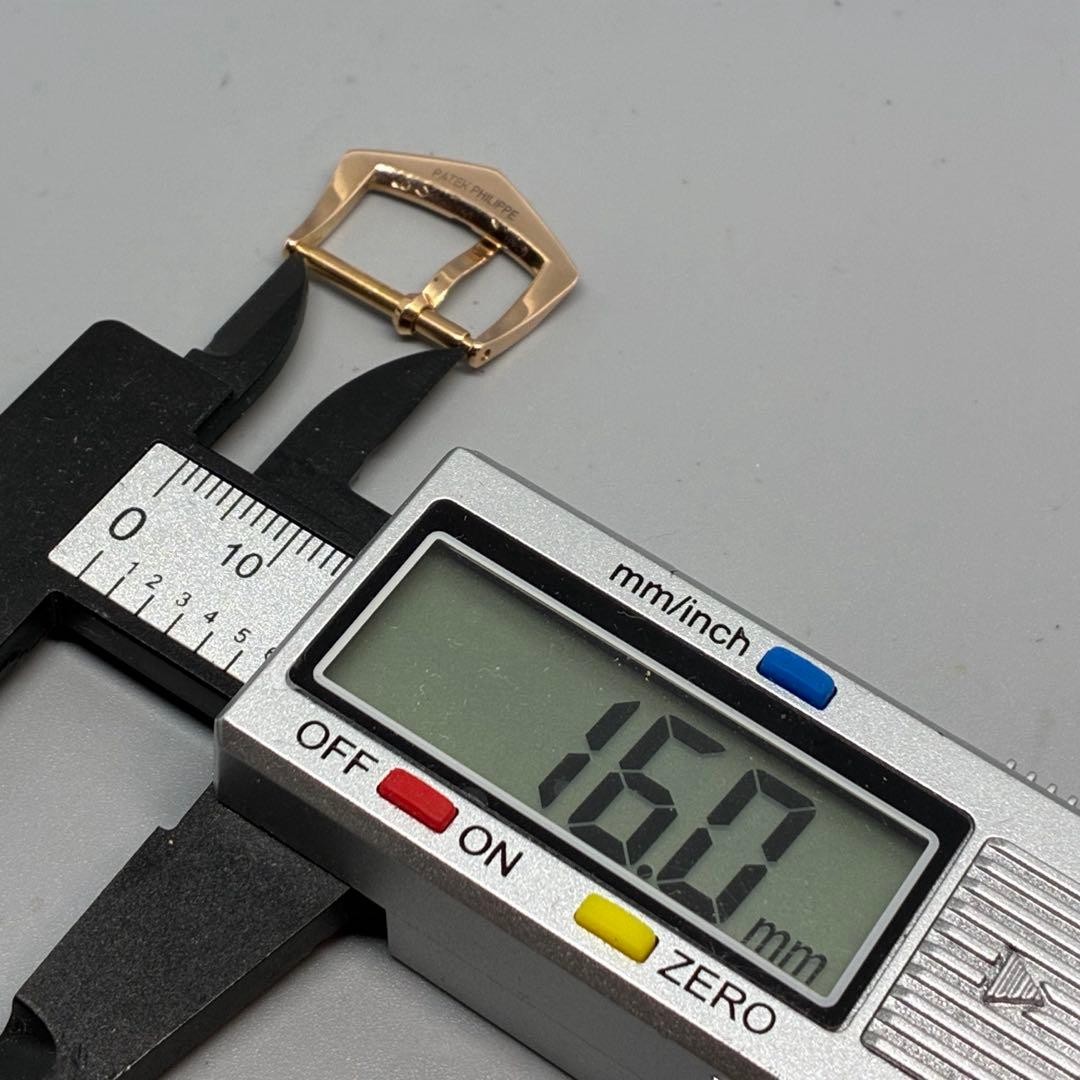 PATEK PHILIPPE 18K Rose Gold Tang Buckle Original 16 mm