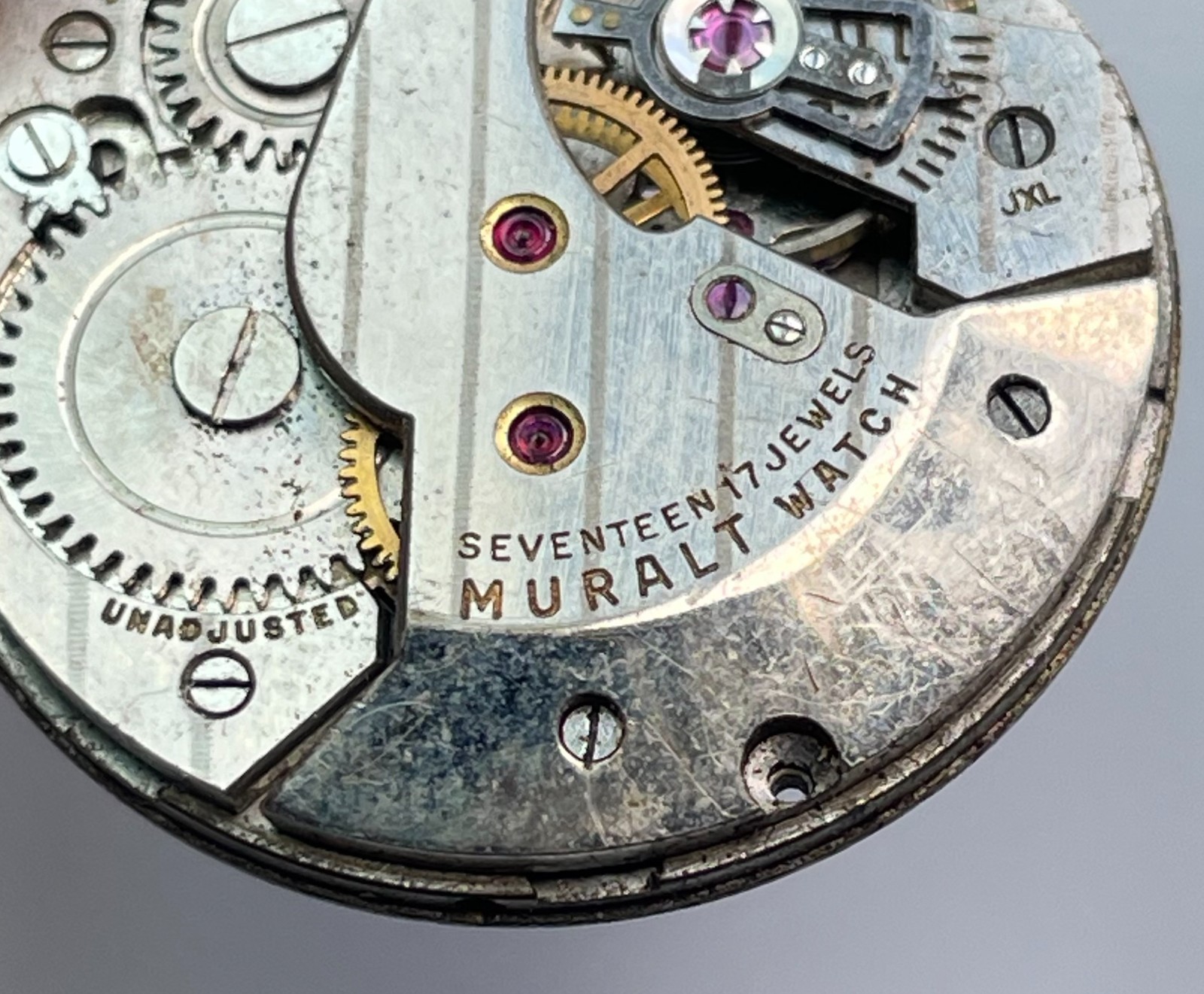 MURALTA Watch Movement AS 1287 1294 17 Jewels Swiss Parts Repair Vintage
