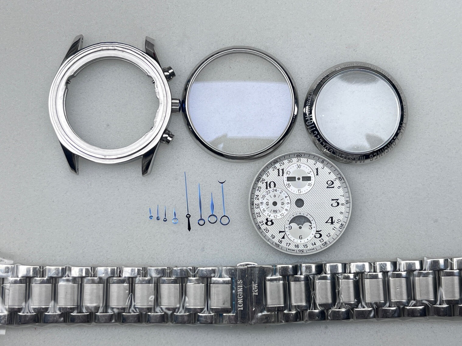 Watch Part 40mm Sapphire Crystal Watch Case for 7751 Movement