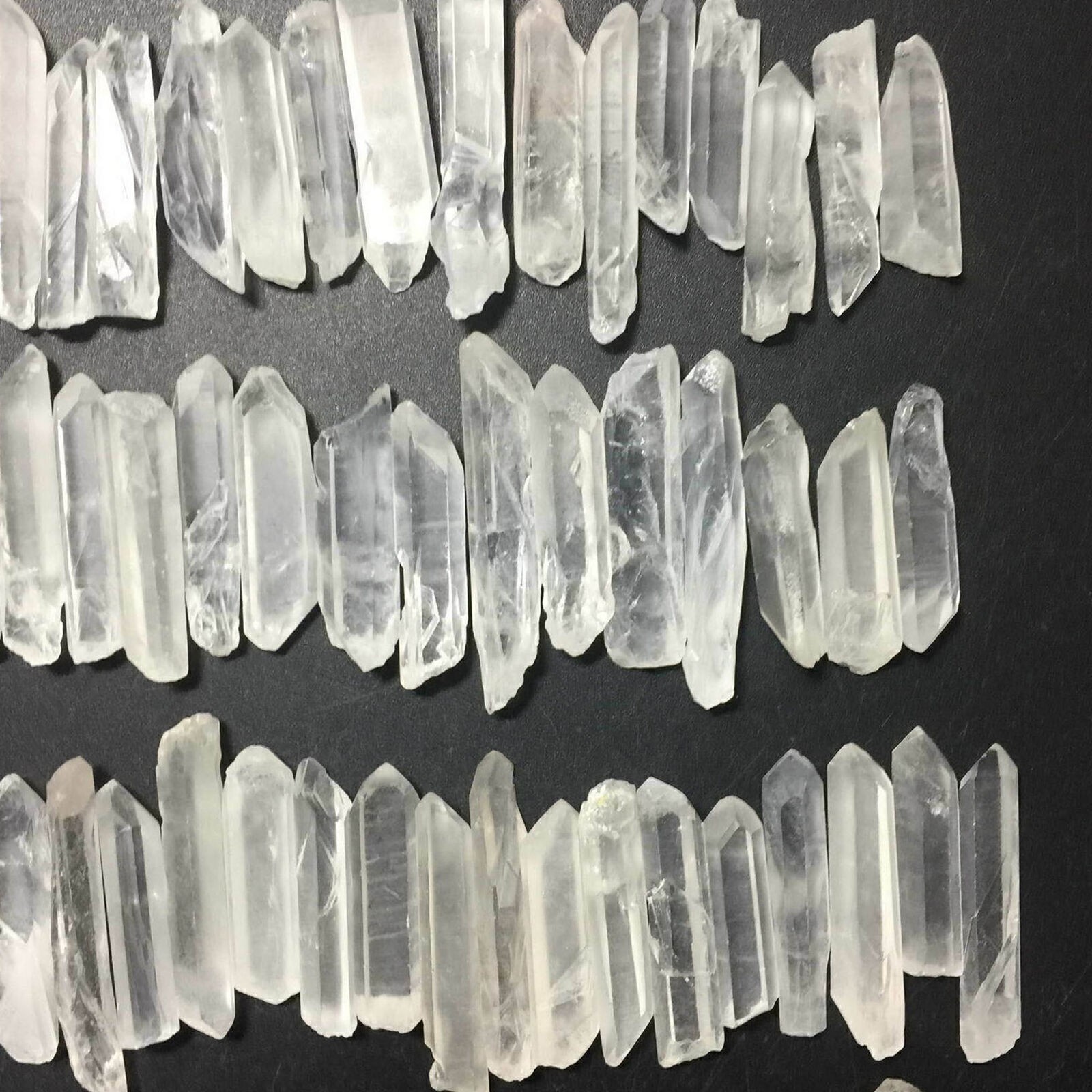 100x Bulk Natural Crystal White Quartz Small Points Terminated Wand Specimen US