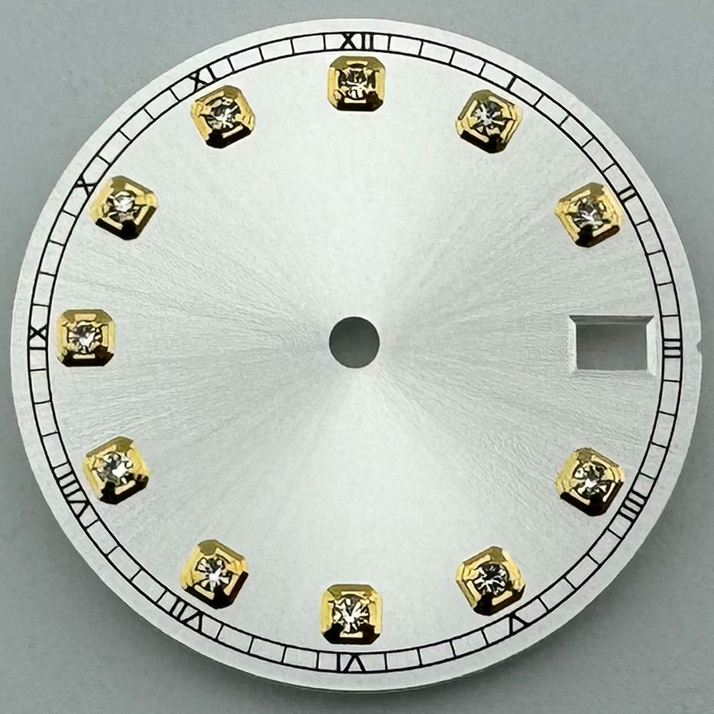 28.5mm Sterile Dial Fit NH35 NH34 Movement 3/3.8 O’clock Crown Black Green White