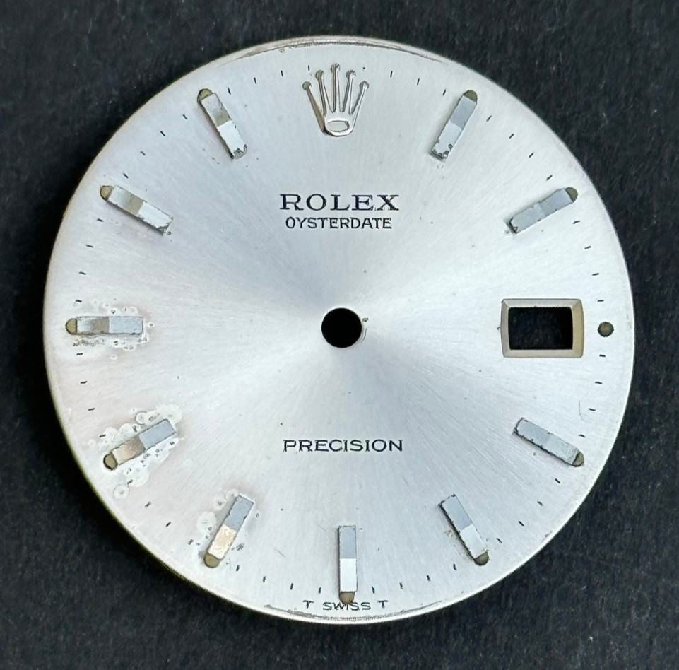 Vintage Rolex Oysterdate Precision Watch Dial For 6694