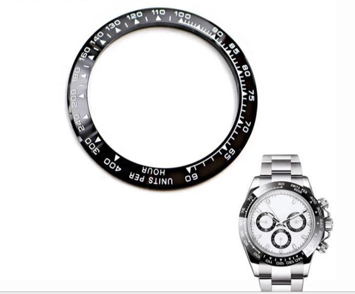 Black White Ceramic Bezel Insert Fits For Rolex Daytona Watch Panda Steel US NEW