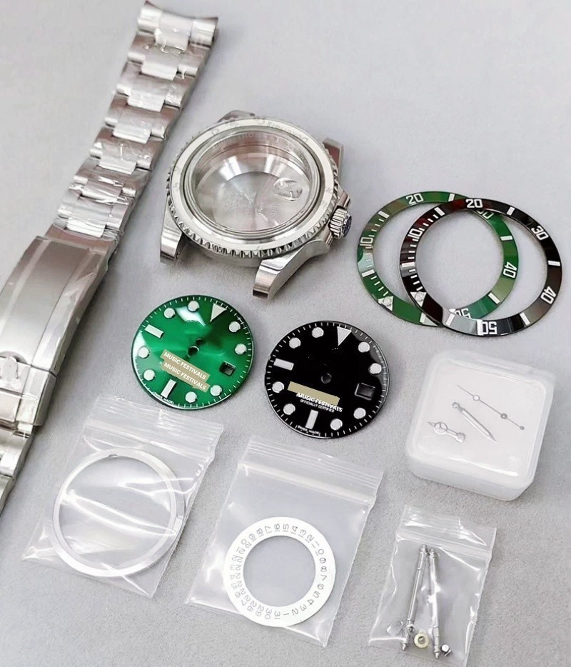 DIY 40mm Stainless steel Watch case kit For 2824 DIY